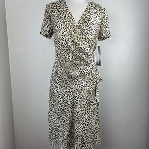 NWT Sheri Martin New York Leopard Print Maxi Dress